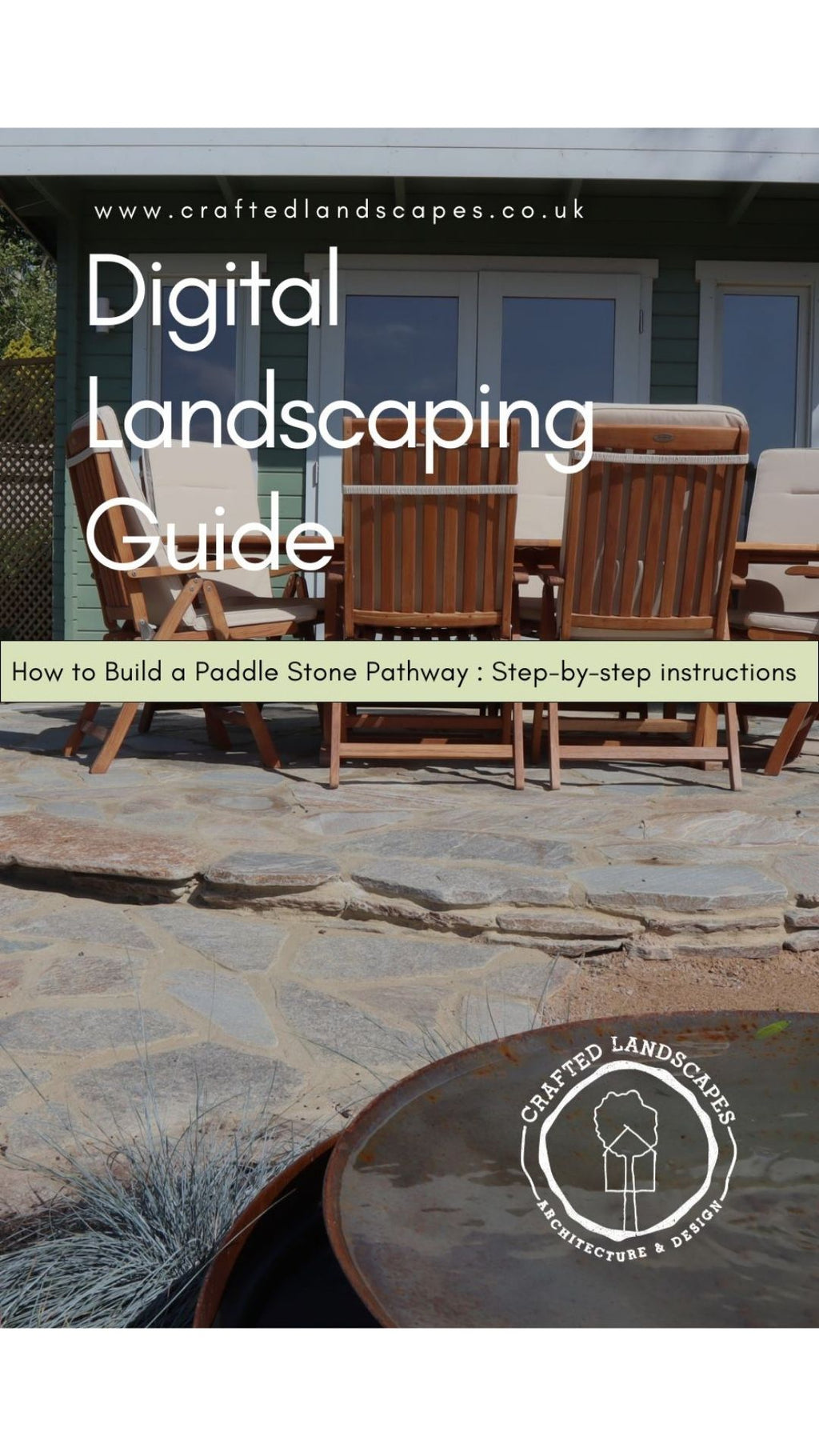 Digital Landscaping Guide - Organic Garden Paths, Patios & Stepping Stones