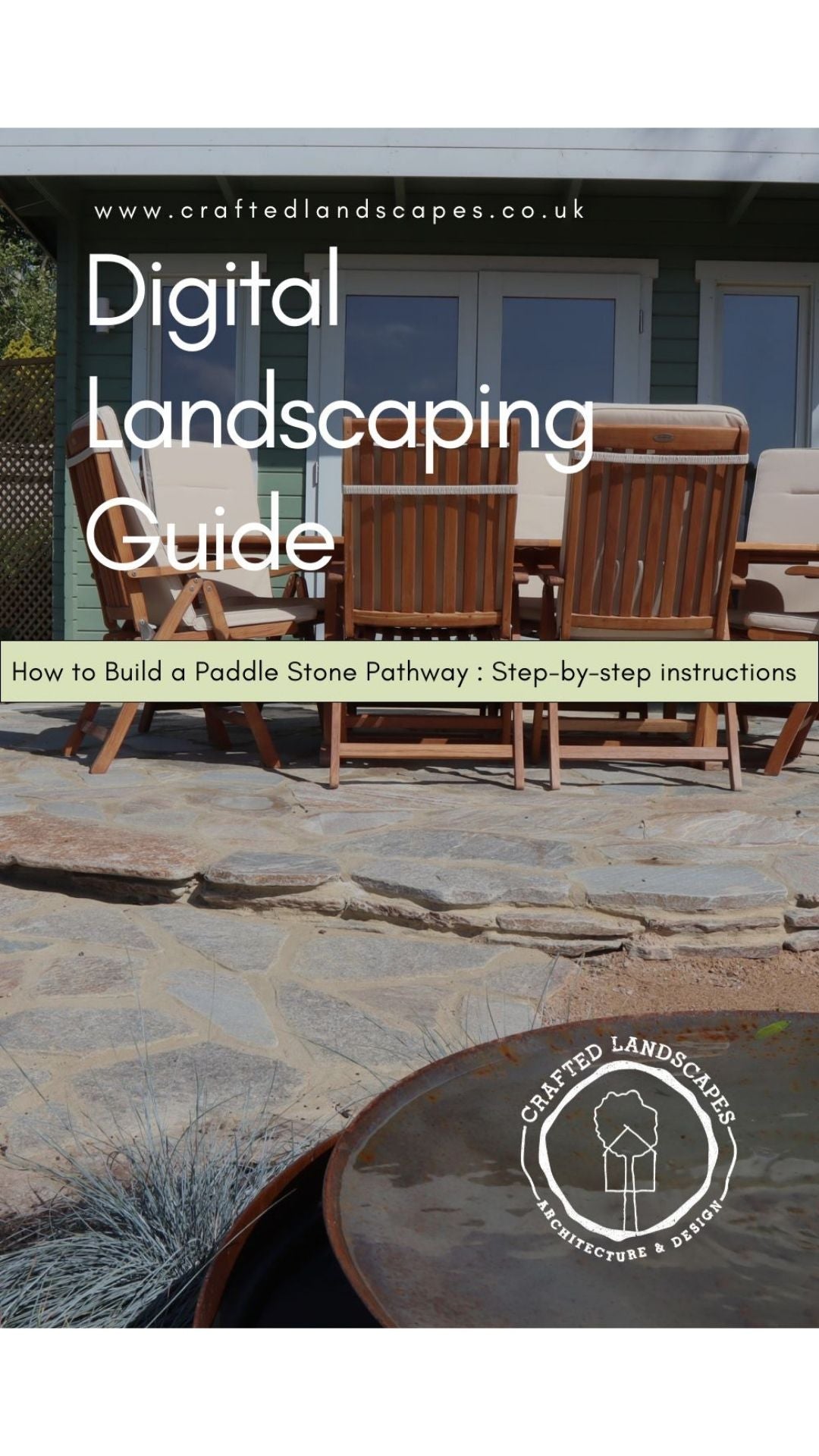 Digital Landscaping Guide - Organic Garden Paths, Patios & Stepping Stones