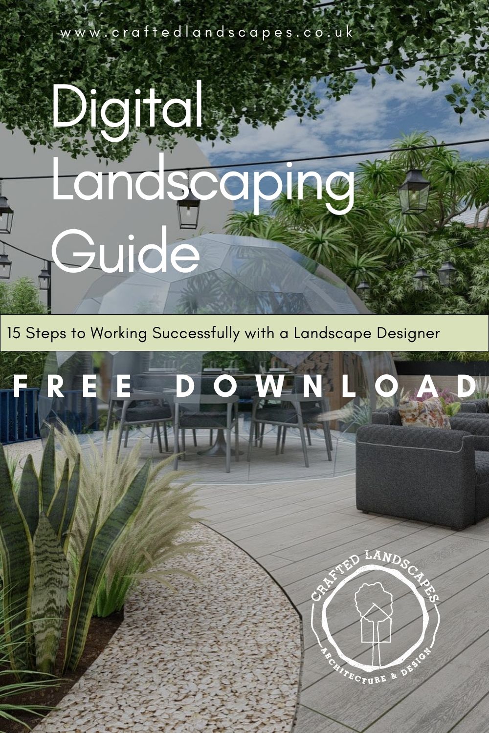 FREE Digital Landscaping Guide - 15 Steps to Working Successfully with a Landscape Designer