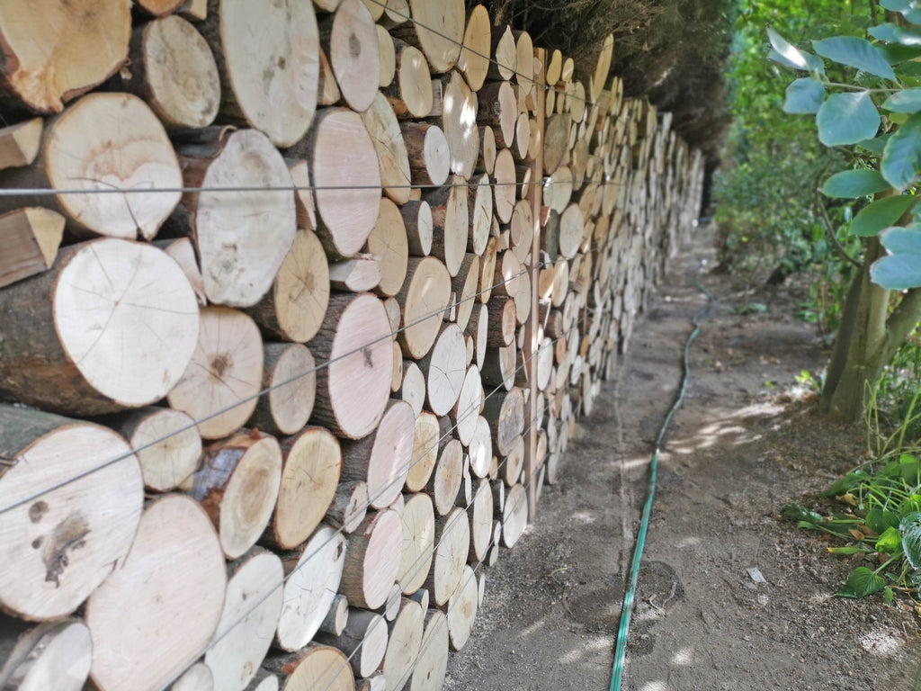 Digital Landscaping Guide - How to Build a Feature Log Wall - PDF Download