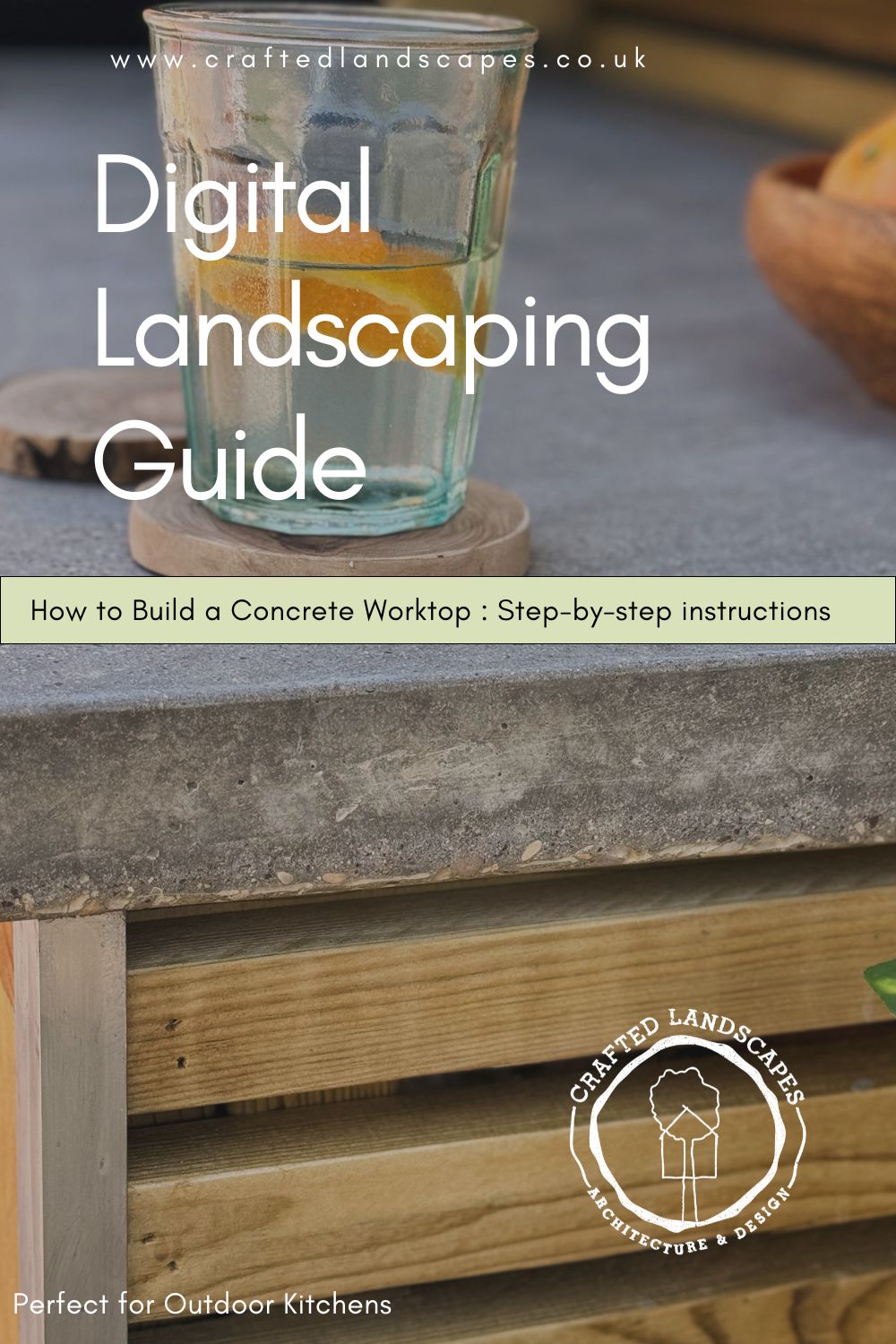 Digital Landscaping Guide - How to Build a Concrete Worktop - PDF Download