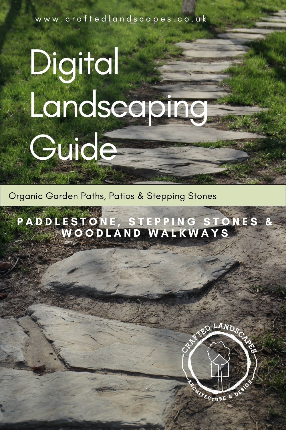 Digital Landscaping Guide - Organic Garden Paths, Patios & Stepping Stones