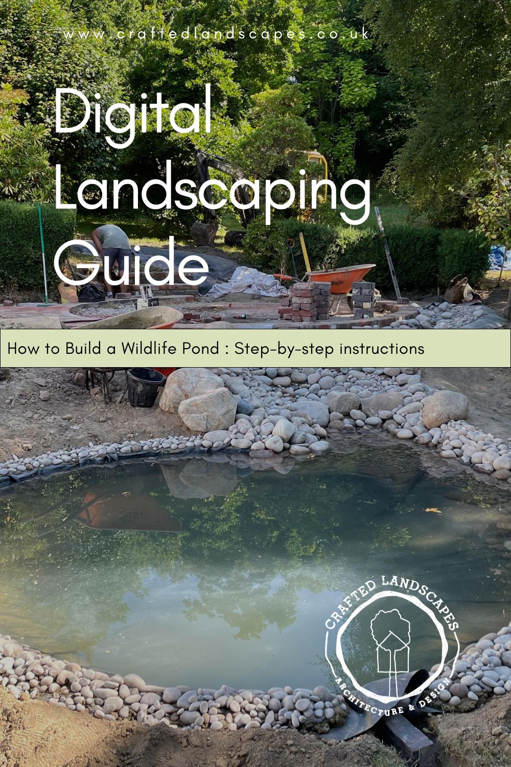 Digital Landscaping Guide - How to Build a Wildlife Pond - PDF Download